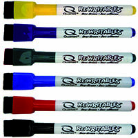 quartet rewritables dry erase markers assorted pack 6