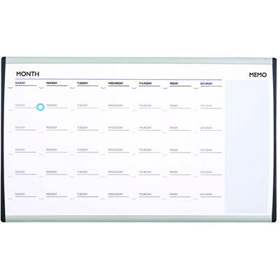 Image for QUARTET ARC CALENDAR BOARD CUBICLE 460 X 760MM from PaperChase Office National
