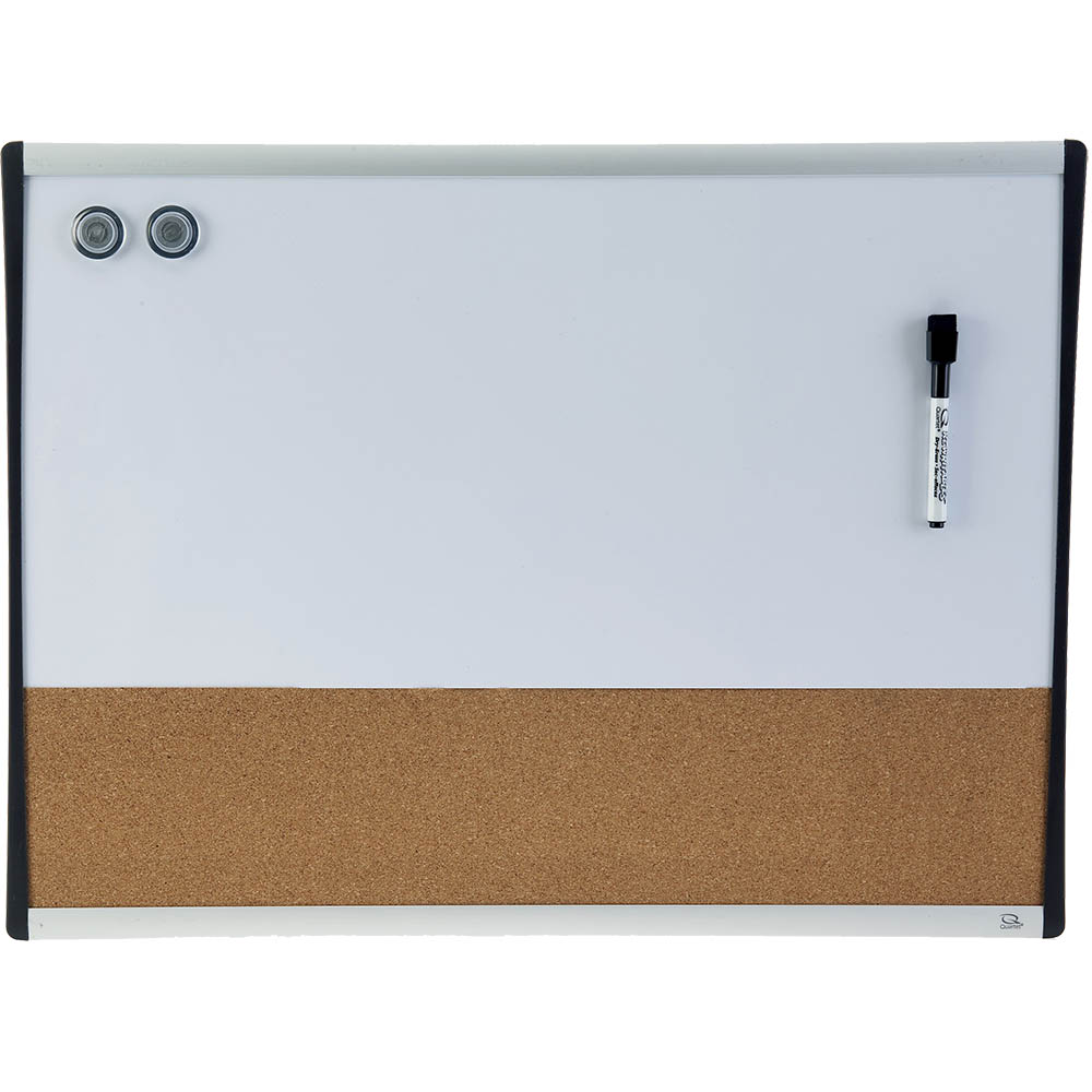 Image for QUARTET ARC COMBINATION BOARD 460 X 610MM WHITE/OAK from Premier Office National