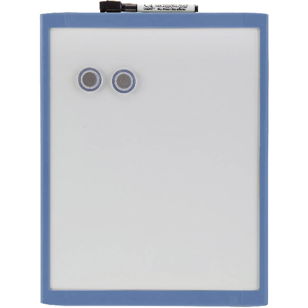 Image for QUARTET BASICS WHITEBOARD 280 X 360MM BLUE FRAME from Pirie Office National