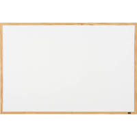 quartet economy whiteboard non-magnetic 600 x 450mm pine frame