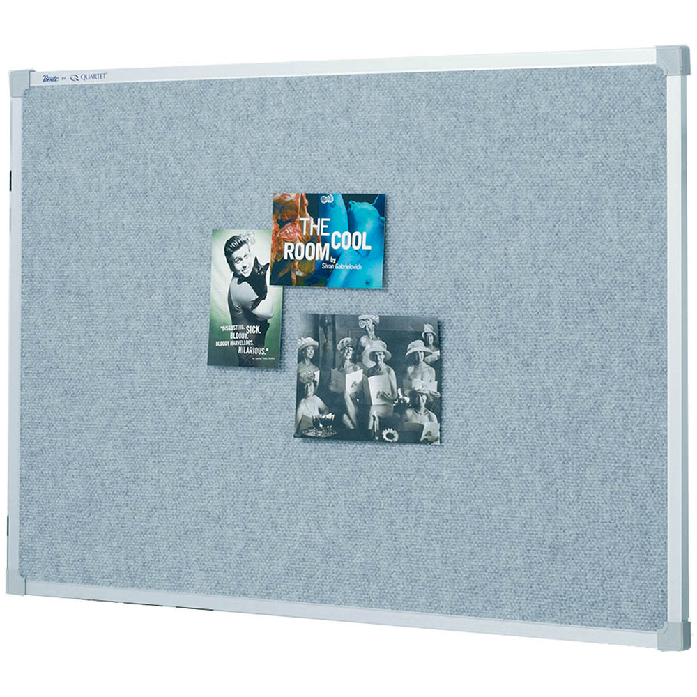 Image for QUARTET PENRITE FABRIC BULLETIN BOARD 1800 X 1200MM SILVER from Surry Office National