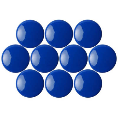 Image for QUARTET MAGNETIC BUTTONS 20MM BLUE PACK 10 from Mackay Business Machines (MBM) Office National
