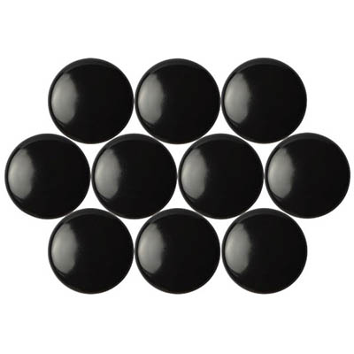 Image for QUARTET MAGNETIC BUTTONS 40MM BLACK PACK 10 from Angletons Office National