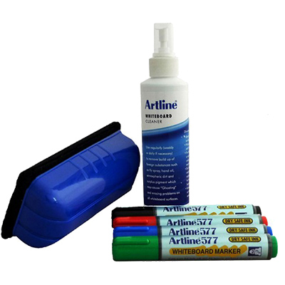 Image for ARTLINE 577 WHITEBOARD STARTER KIT ASSORTED from Emerald Office Supplies Office National