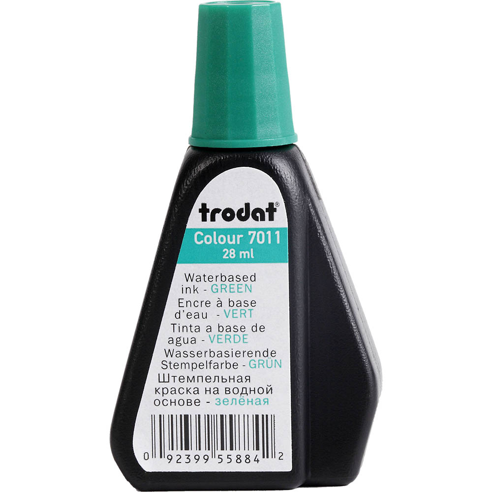 Image for TRODAT 7011 STAMP PAD INK REFILL 28ML GREEN from Express Office National