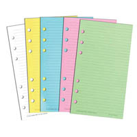 dayplanner personal edition multicoloured notepad 6 ring 172 x 96mm yellow/pink/blue/white