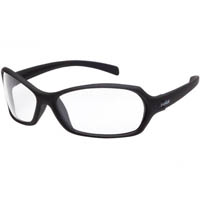 bolle safety hurricane safety glasses black frame clear lens