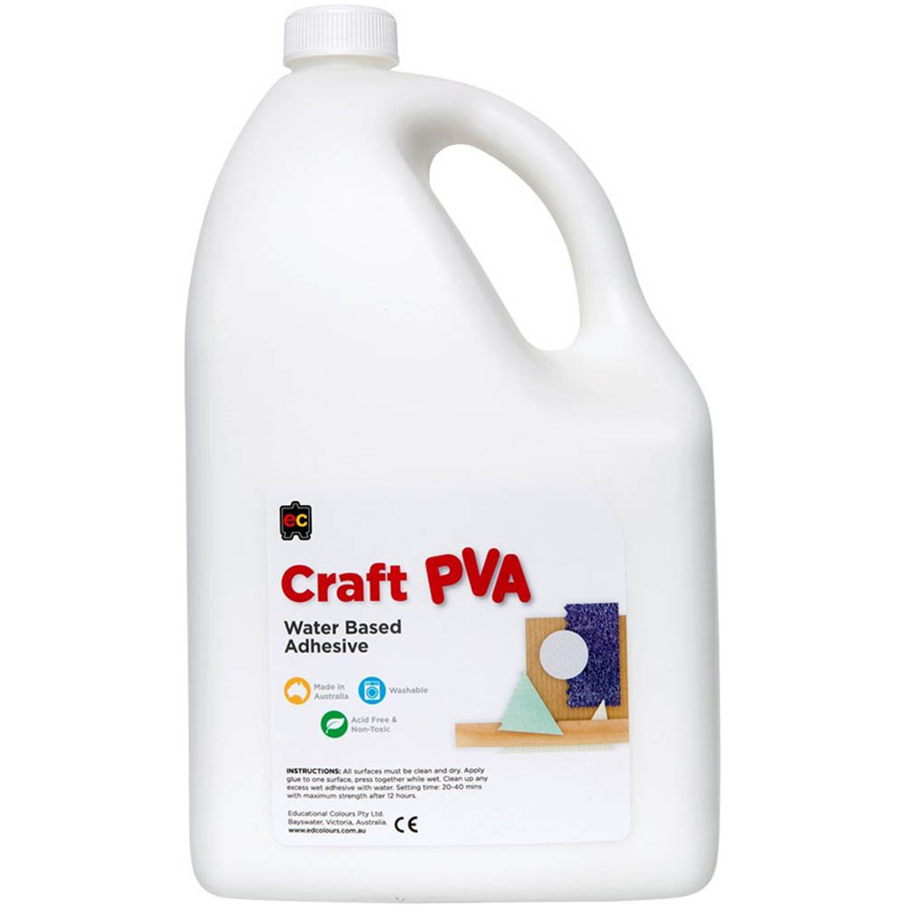 Image for EDUCATIONAL COLOURS CRAFT PVA GLUE 5 LITRE from Office National Kalgoorlie