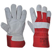 portwest a220 premium chrome rigger glove red xl