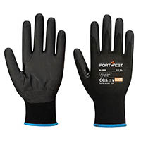 portwest npr15 nitrile foam touchscreen glove large black pack 12