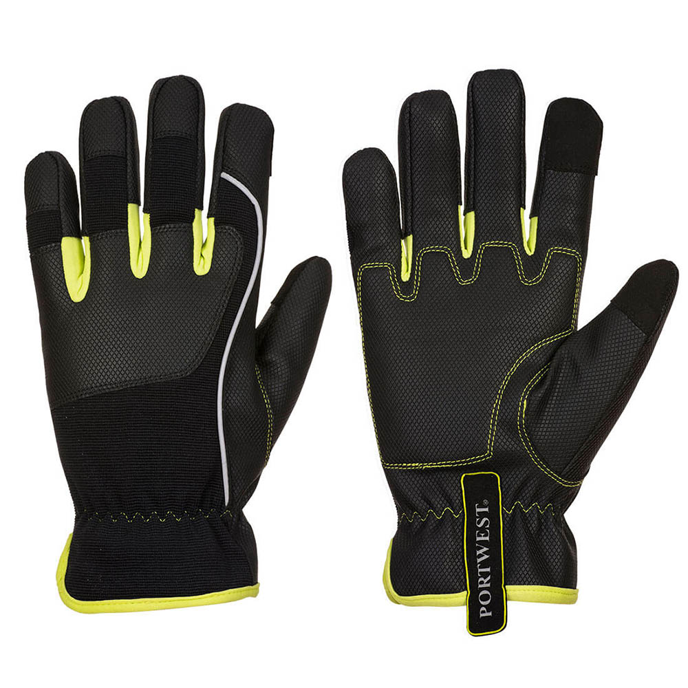 Image for PORTWEST PW3 TRADESMAN GLOVE SMALL BLACK from Surry Office National