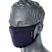 portwest cv33 antimicrobial fabric face mask 3-ply navy