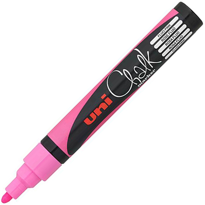 Image for UNI-BALL CHALK MARKER BULLET TIP 2.5MM FLUORO PINK from Surry Office National