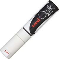 uni-ball chalk marker chisel tip 8mm white