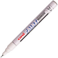 uni-ball px-203 paint marker bullet 0.8mm white