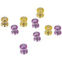 quartet extra strong magnets circle purple/gold pack 10