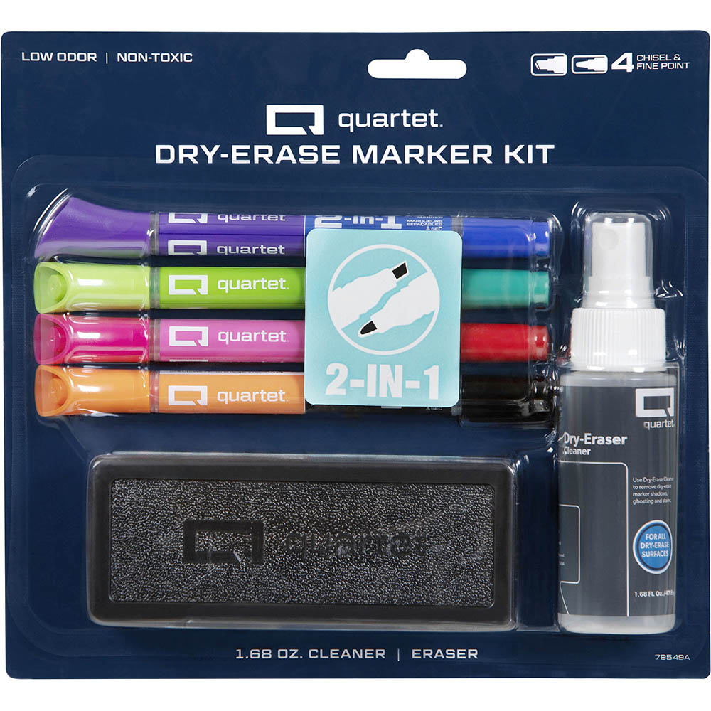 Image for QUARTET WHITEBOARD STARTER KIT ASSORTED from PaperChase Office National