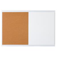 quartet basics combination board 600 x 900mm white frame