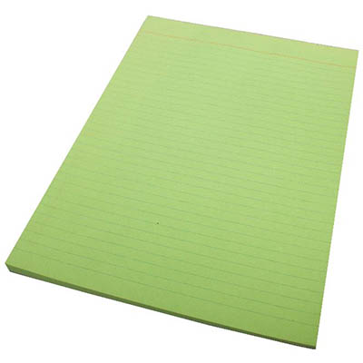 Image for QUILL RULED BOND PAD 70GSM 50 LEAF A4 GREEN from Mackay Business Machines (MBM) Office National