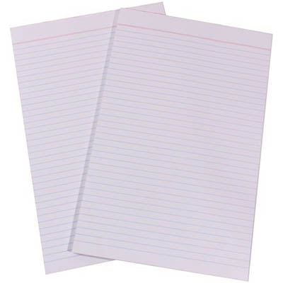 Image for QUILL RULED BANK PAD 60GSM 90 LEAF FOOLSCAP WHITE from Office National Sydney Stationery