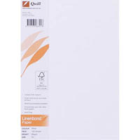 quill linen bond paper a4 90gsm white pack 100