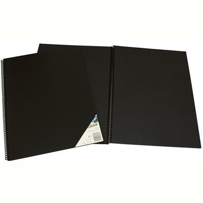 Image for QUILL VISUAL ART DIARY 110GSM 90 PAGE A3 PP BLACK from Emerald Office Supplies Office National