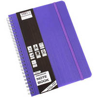 quill premium note book 200 page a5 violet