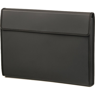 Image for FOLDERMATE BLACKDOT EXPANDING FILE 5 REMOVABLE POCKETS A3 BLACK from Office National Barossa