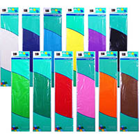 brenex crepe paper 2500 x 500mm assorted pack 12