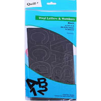 quill poster board adhesive vinyl letters and numbers 25mm black pack 100