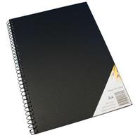 quill visual art diary 110gsm 120 page a4 pp black
