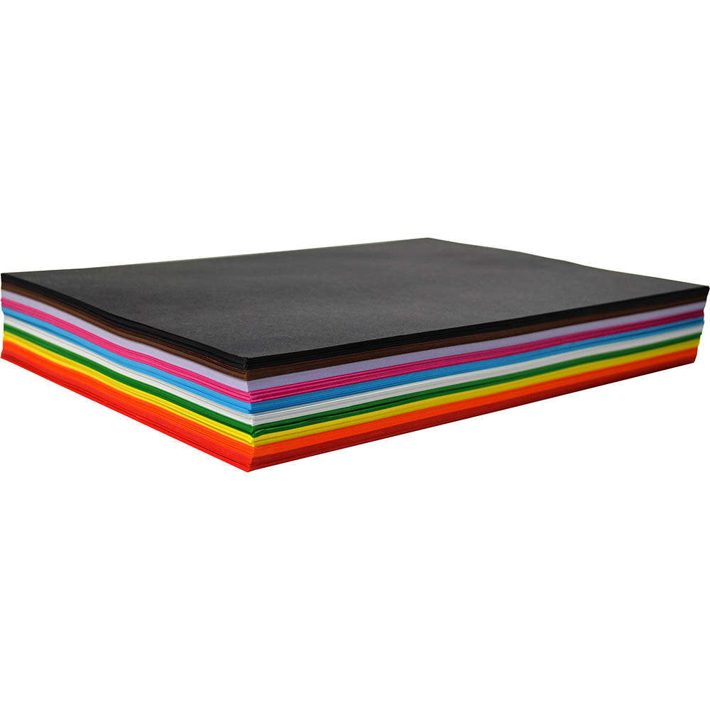 Image for RAINBOW COVER PAPER 125GSM A3 10 COLOUR 2 ASSORTED PACK 250 from Mackay Business Machines (MBM) Office National