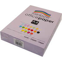 rainbow coloured a4 copy paper 80gsm 500 sheets lavender