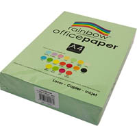 rainbow coloured a4 copy paper 80gsm 500 sheets mint