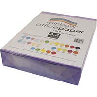rainbow coloured a4 copy paper 80gsm 500 sheets taro mauve