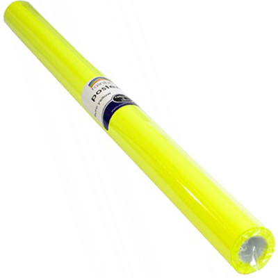 Image for RAINBOW POSTER ROLL 85GSM 760MM X 10M FLURO YELLOW from Surry Office National