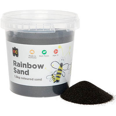 Image for EDUCATIONAL COLOURS RAINBOW SAND 1.3KG JAR BLACK from PaperChase Office National