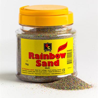 Image for EDUCATIONAL COLOURS RAINBOW SAND 1.3KG JAR MULTI from OFFICE NATIONAL CANNING VALE