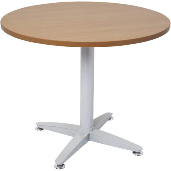 Image for RAPID SPAN 4 STAR ROUND TABLE 1200MM CHERRY/SILVER from PaperChase Office National