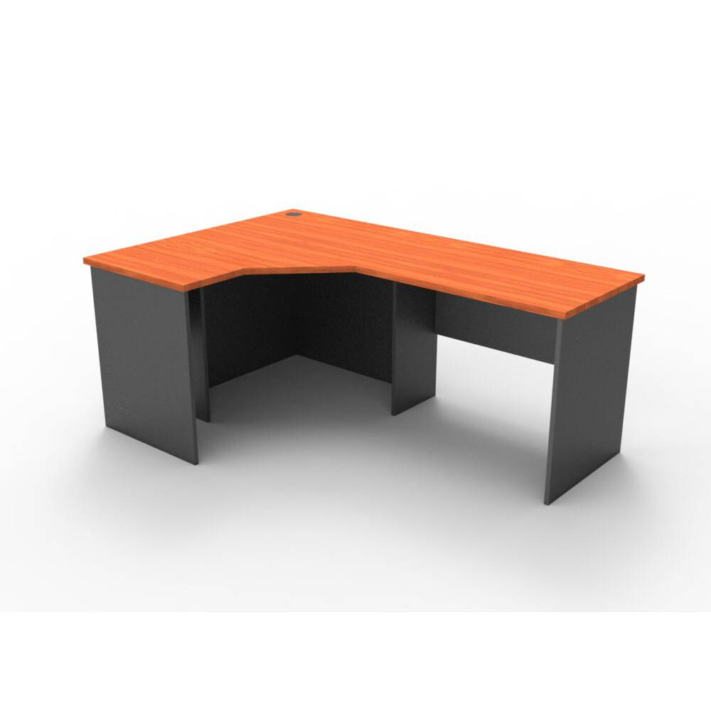 Image for RAPID WORKER CORNER WORKSTATION COMPLETE 1200 X 1800 X 600MM CHERRY/IRONSTONE from PaperChase Office National