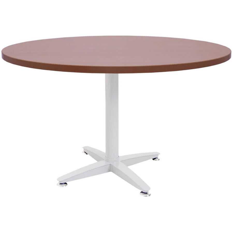 Image for RAPID SPAN 4 STAR ROUND TABLE 900MM CHERRY/WHITE from Office National Caloundra Business Supplies