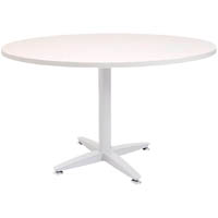 rapid span 4 star round table 900mm natural white/white