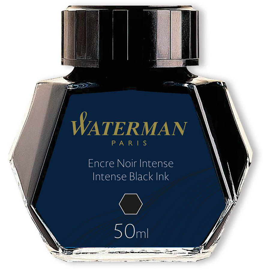 Image for WATERMAN FOUNTAIN PEN INK 50ML BOTTLE INTENSE BLACK from Aztec Office National Melbourne