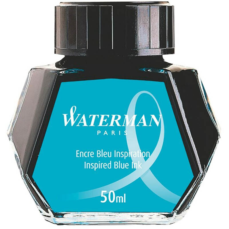 Image for WATERMAN FOUNTAIN PEN INK 50ML BOTTLE INSPIRED BLUE from Aztec Office National Melbourne
