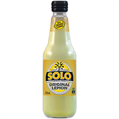 Image for SOLO ORIGINAL LEMON BOTTLE 300ML CARTON 24 from Office National Capalaba