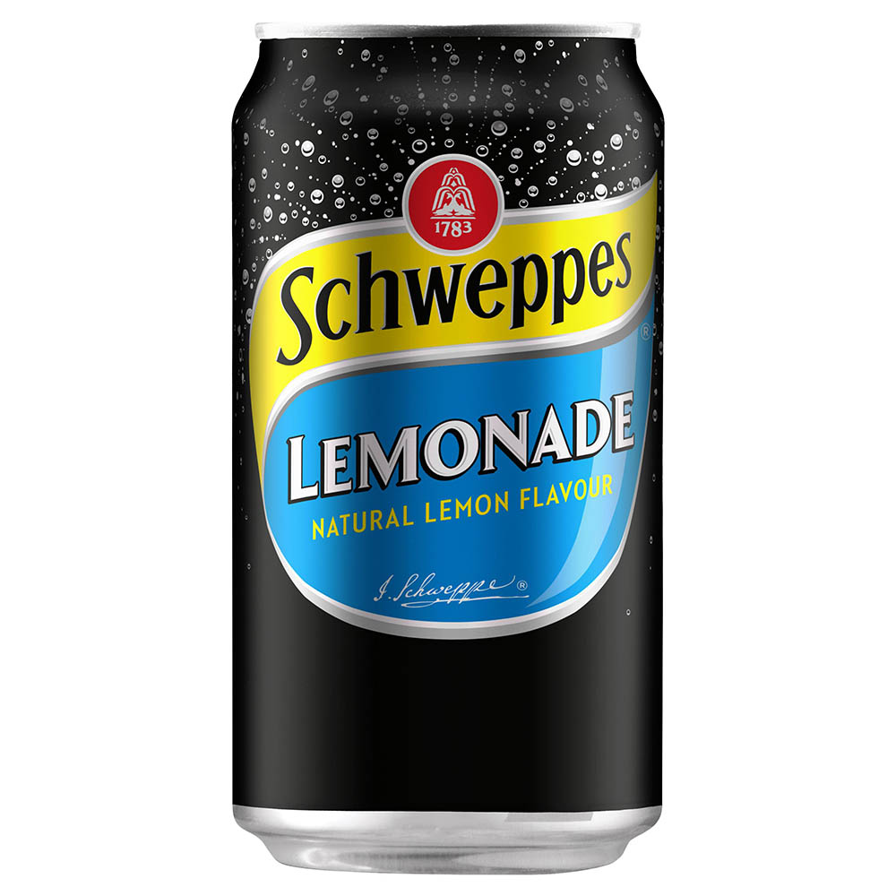 Image for SCHWEPPES LEMONADE CAN 375ML PACK 10 from Angletons Office National