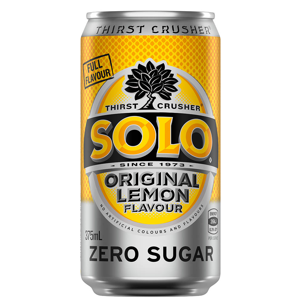 Image for SOLO ORIGINAL LEMON CAN 375ML PACK 10 from Aztec Office National Melbourne