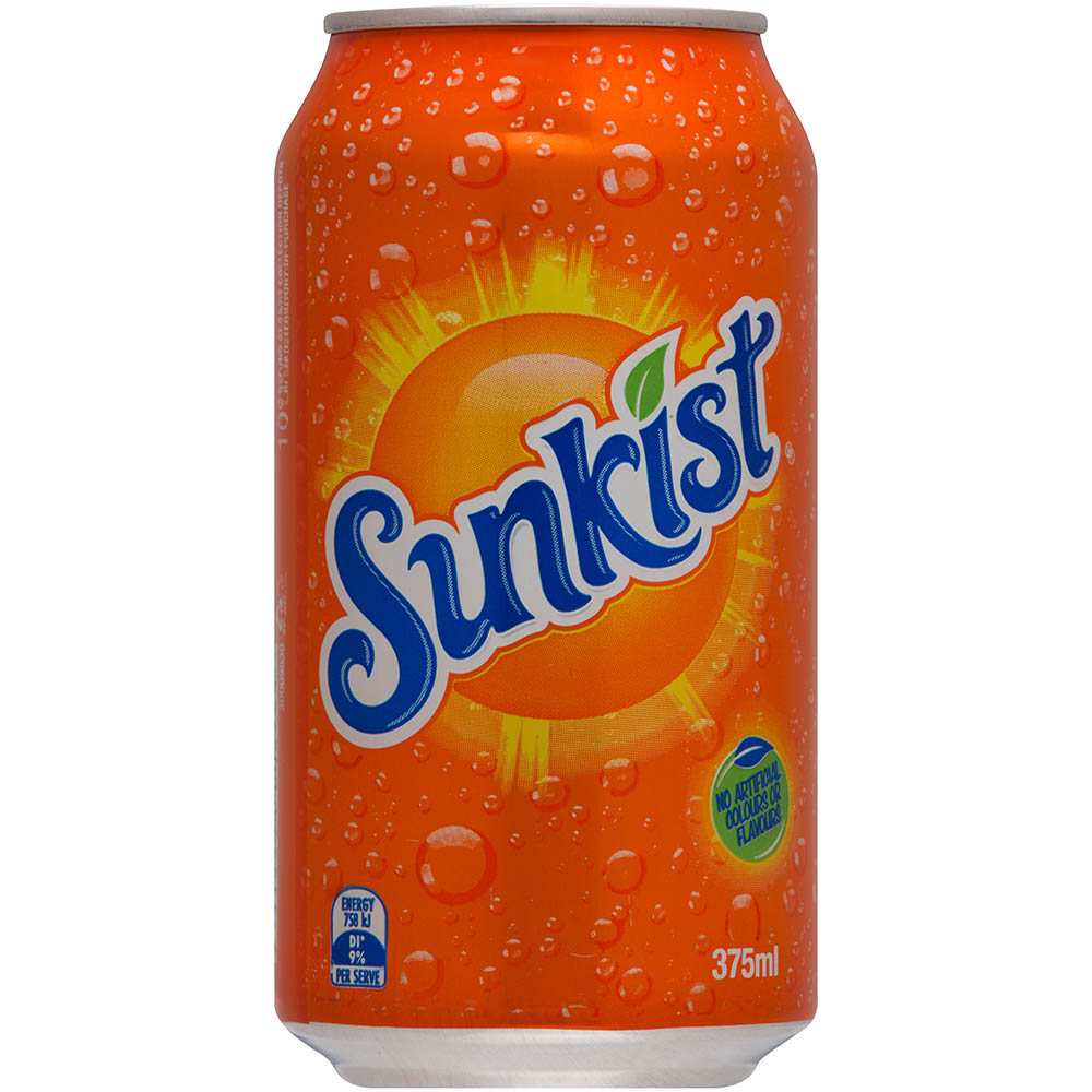 Image for SUNKIST CAN 375ML PACK 10 from Complete Stationery Office National (Devonport & Burnie)