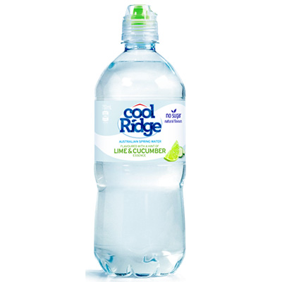 Image for COOL RIDGE SPRING WATER LIME AND CUCUMBER 750ML CARTON 12 from Pirie Office National